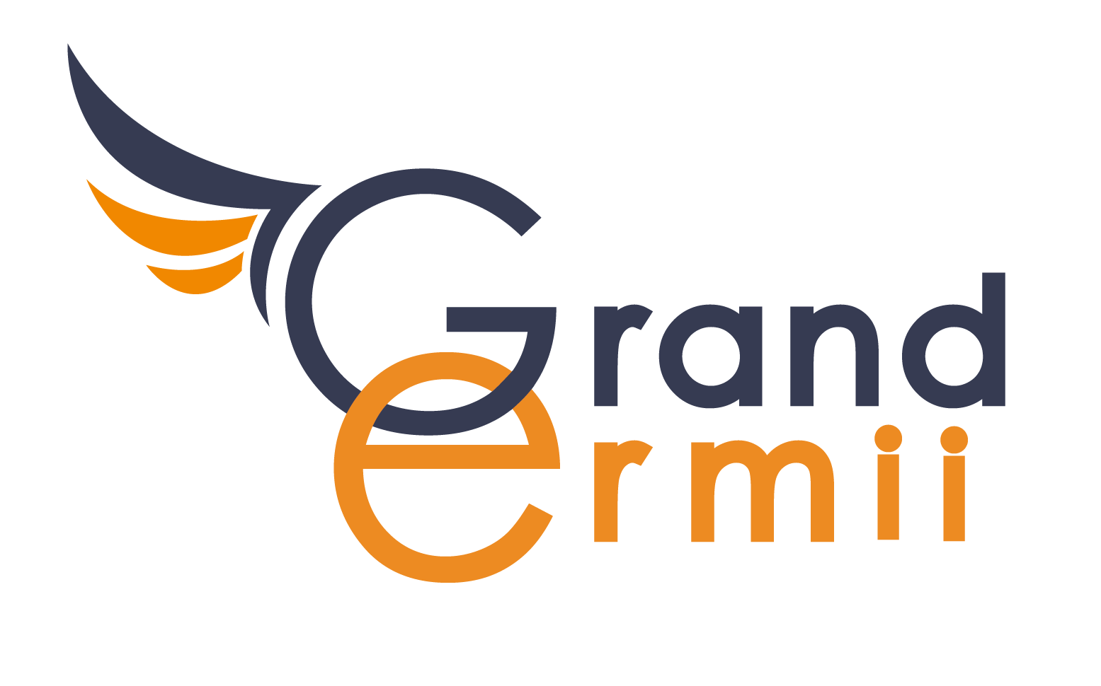 Белый логотип Гранд Эрмий